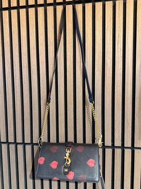 Betsey Johnson Kisses wallet/purse on chain strap